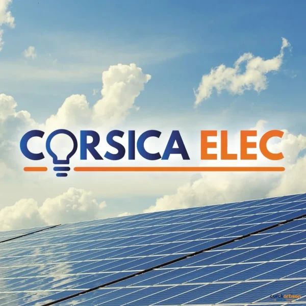 Logo de Corsica Elec, Bornes de recharge et mobilité électrique à Borgo — Eurêkartisan