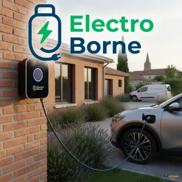 Logo de Electro Borne, Bornes de recharge et mobilité électrique à Toulouse — Eurêkartisan