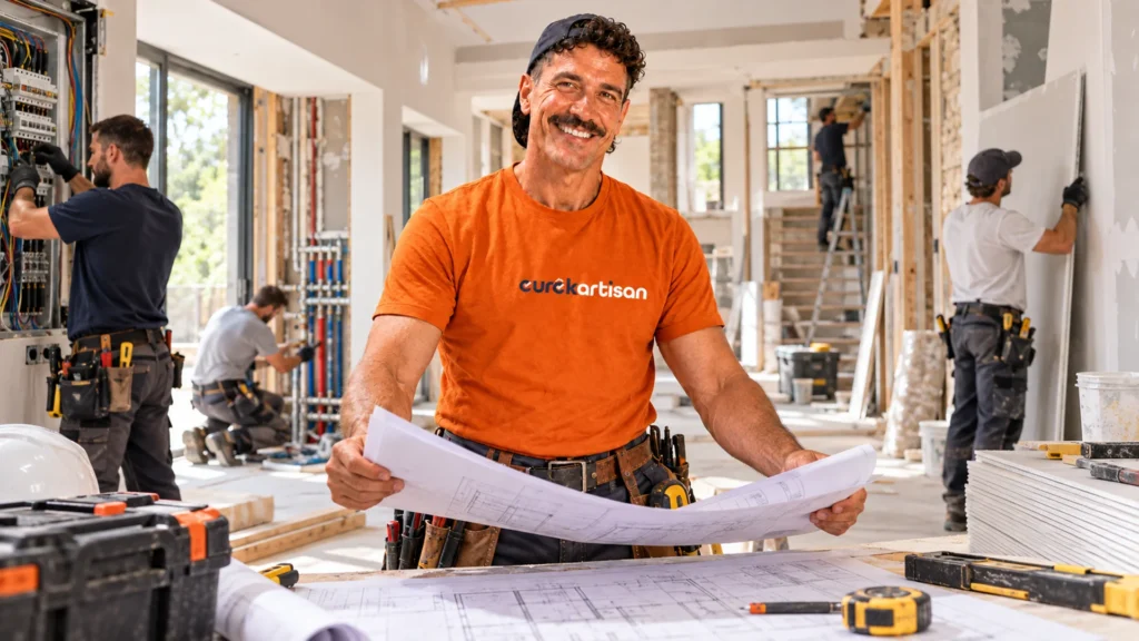 Rénovation complète d’une maison avec plusieurs artisans coordonnés
